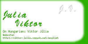 julia viktor business card